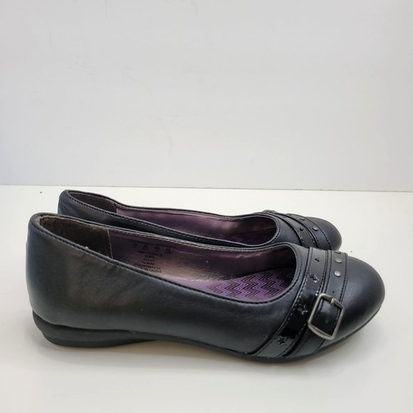 Wonder Kids Kathy Girl's Flats Slip Resistant Black US Size 1 NIB - Picture 4 of 11